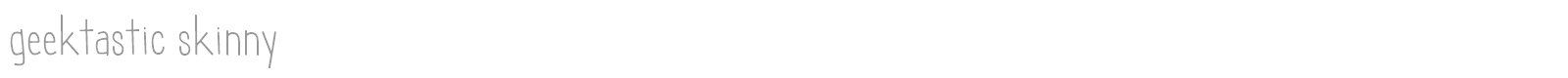 Geektastic font preview